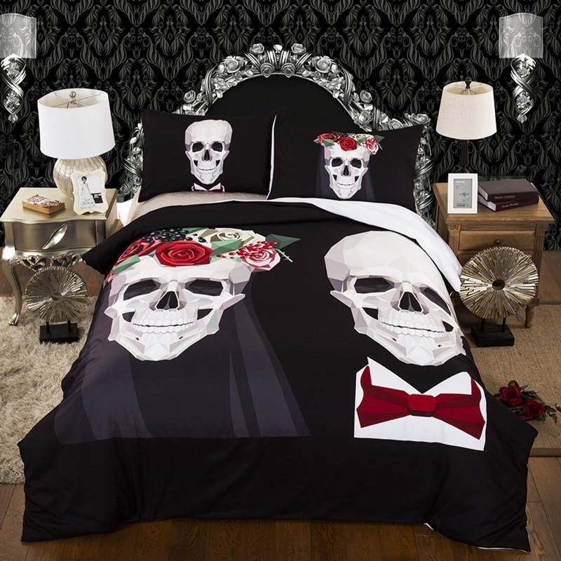 Unique Wedding Duvet Cover and Pillowcase Set Bedding Set