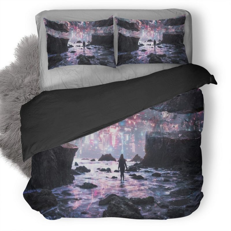 Upside Down Gx Duvet Cover and Pillowcase Set Bedding Set