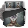 Us Armed Force Smoking Cigarette 1M Duvet Cover and Pillowcase Set Bedding Set