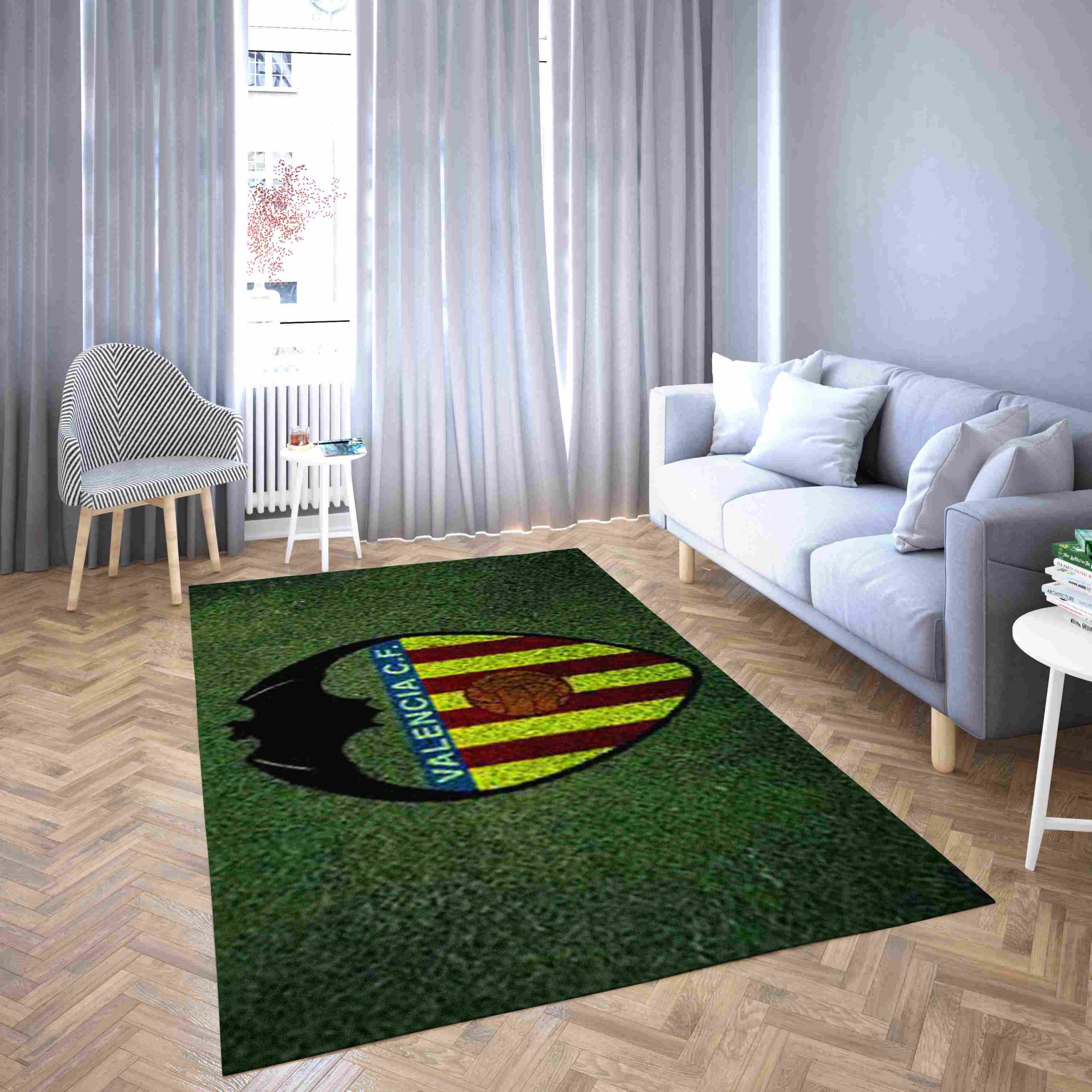 Valencia Club De Football Mestalla Stadium Carpet Living Room Rugs