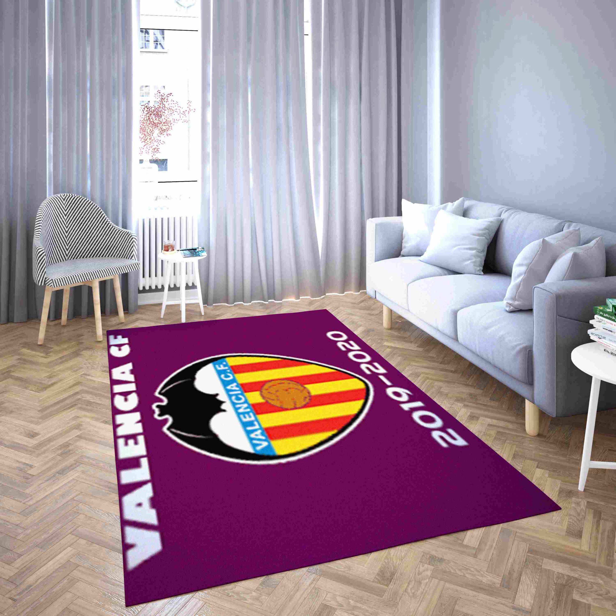 Valencia Football Club 2020 Carpet Living Room Rugs