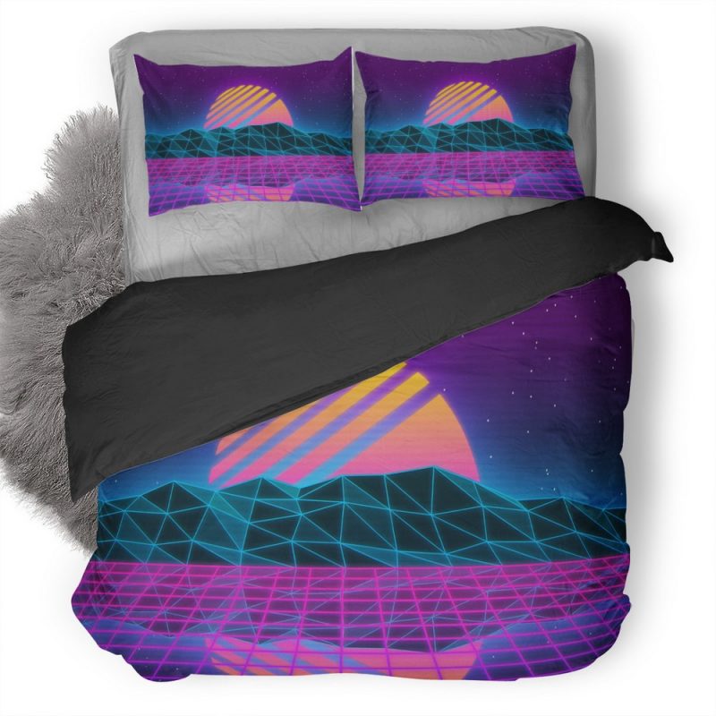 Vaporwave Zl Duvet Cover and Pillowcase Set Bedding Set