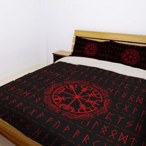 Vegvisir Viking Duvet Cover and Pillowcase Set Bedding Set