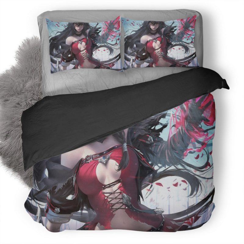 Velvet Crowe Image Duvet Cover and Pillowcase Set Bedding Set