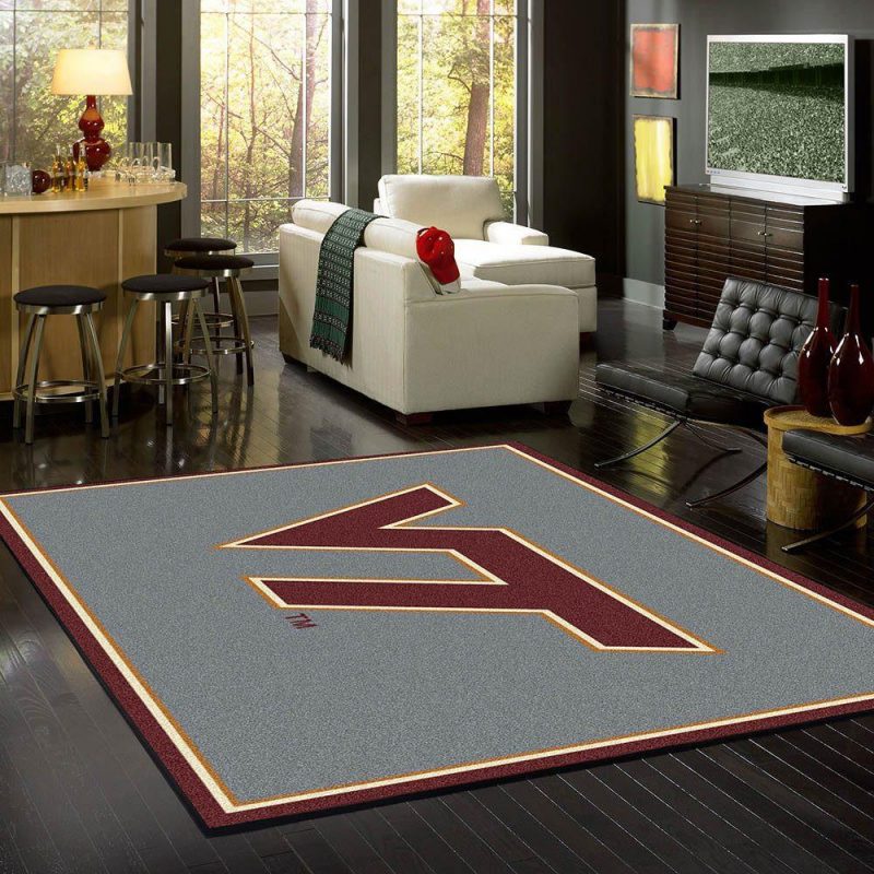 Virginia Tech Rug Team Spirit Carpet Living Room Rugs