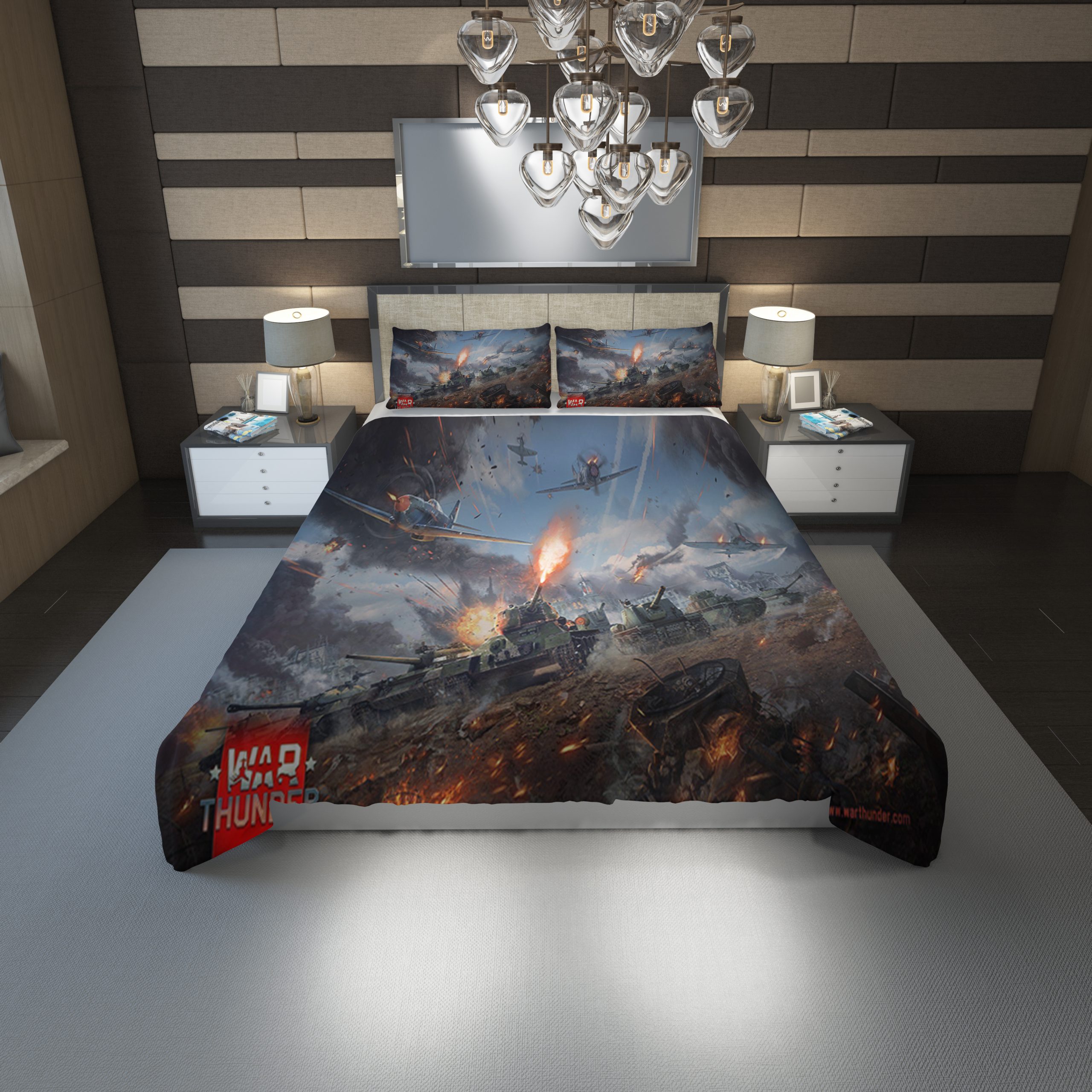 War Thunder Duvet Cover and Pillowcase Set Bedding Set 1153