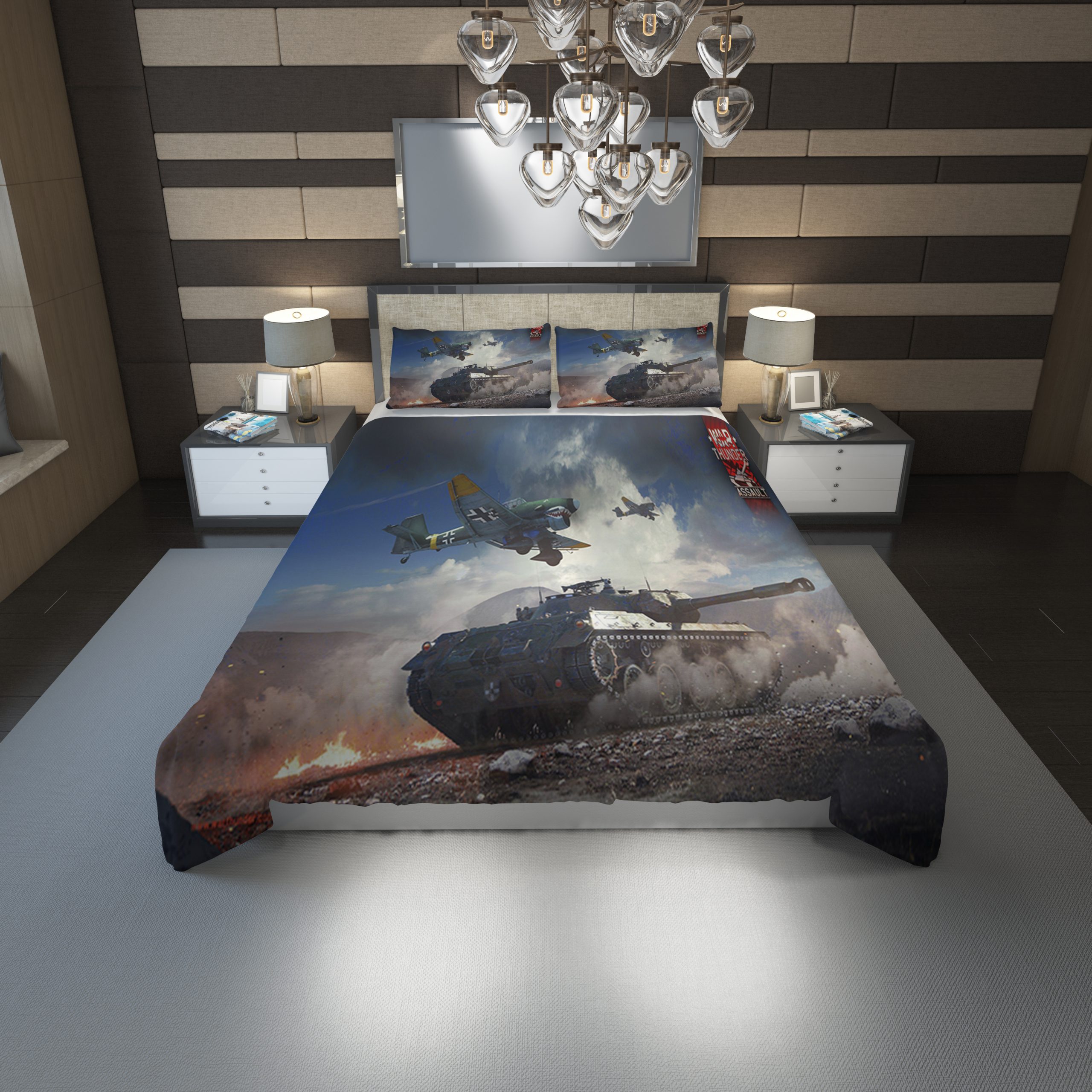 War Thunder Duvet Cover and Pillowcase Set Bedding Set 1155