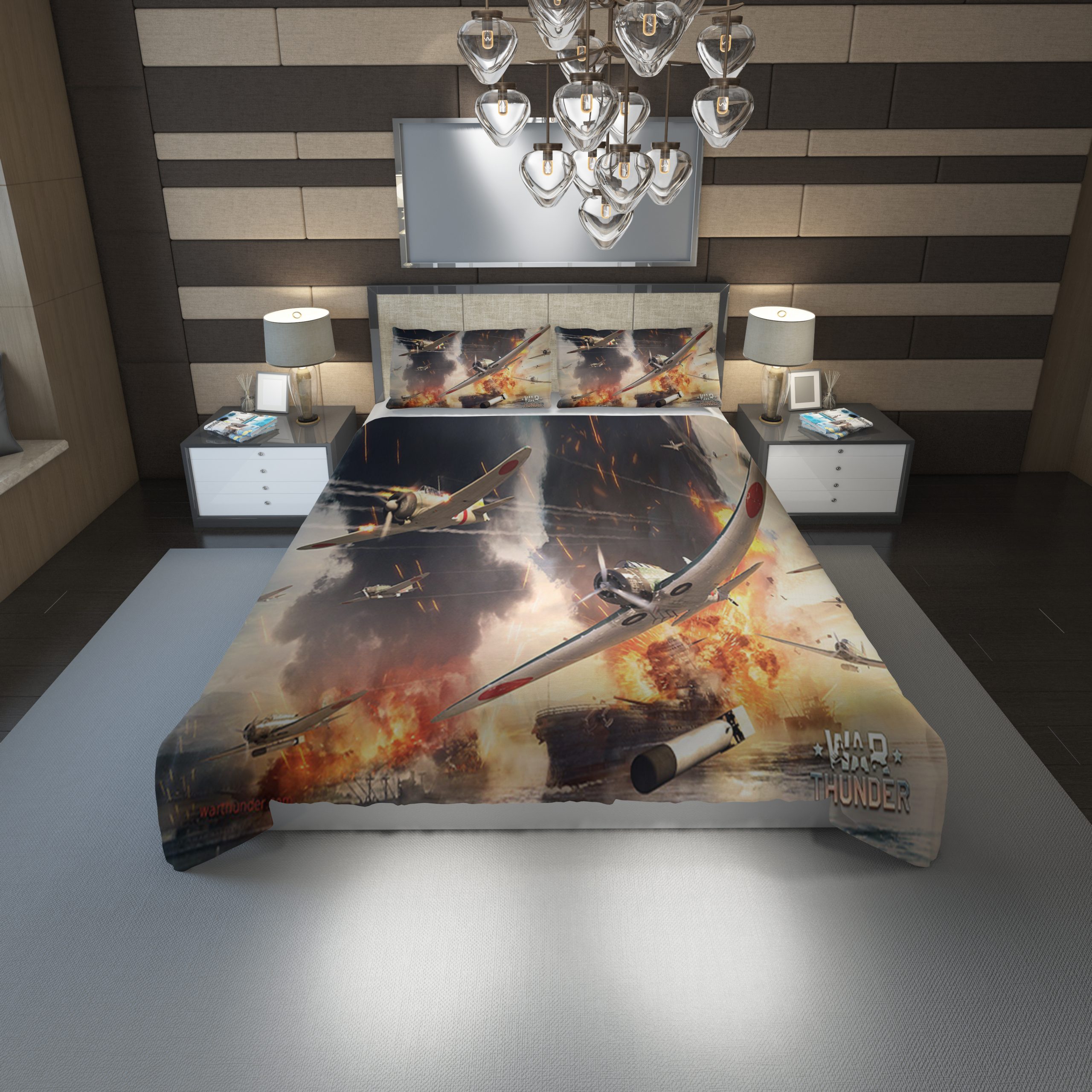 War Thunder Duvet Cover and Pillowcase Set Bedding Set 1156