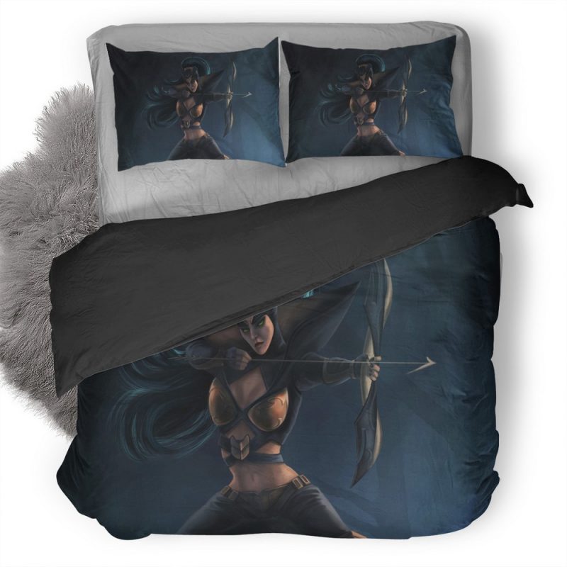 Warrior Girl With Archer Arrow Td Duvet Cover and Pillowcase Set Bedding Set