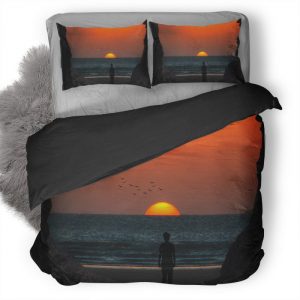 Watching The Sun 2U Duvet Cover and Pillowcase Set Bedding Set