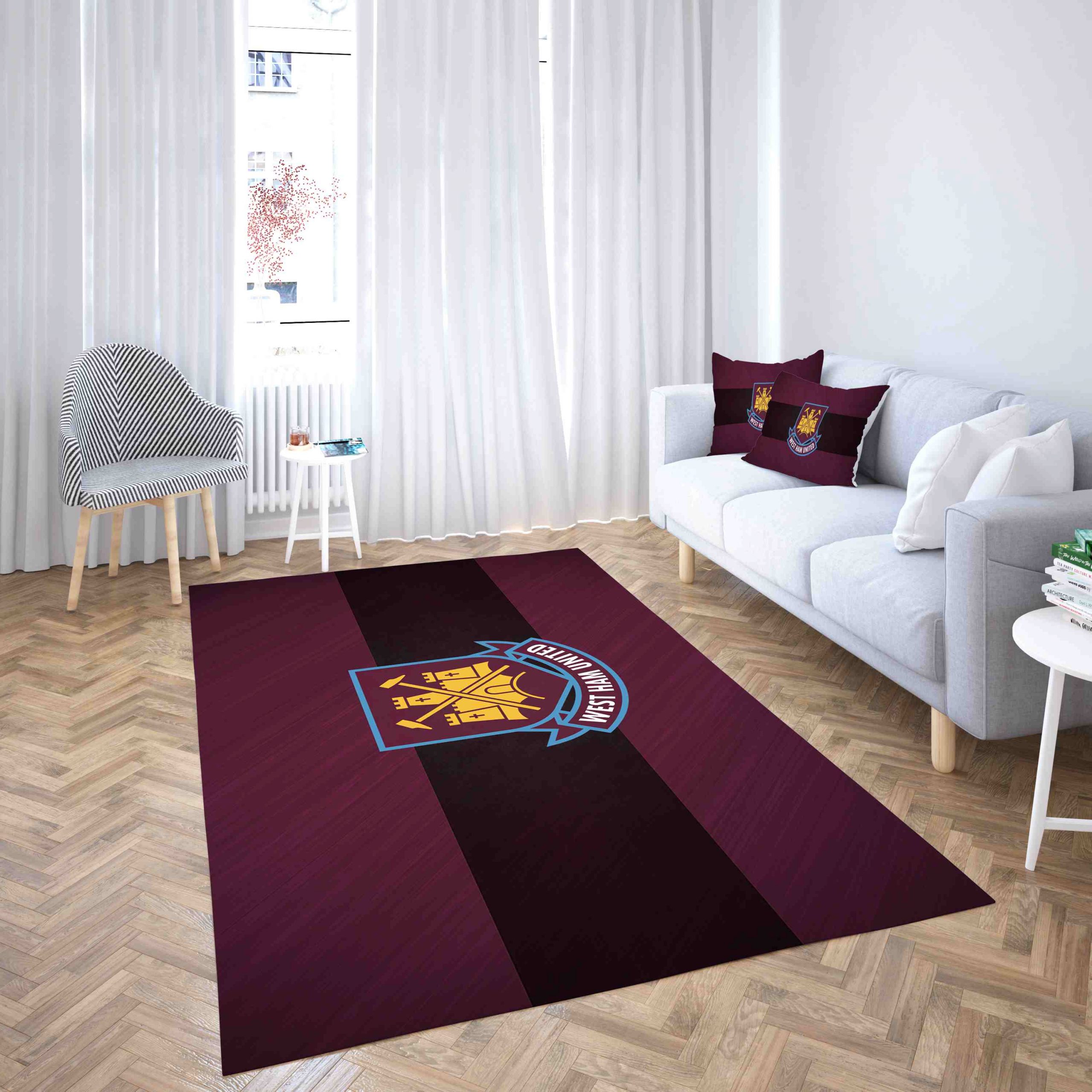 West Ham United Football Classic Design Carpet Living Room Rugs