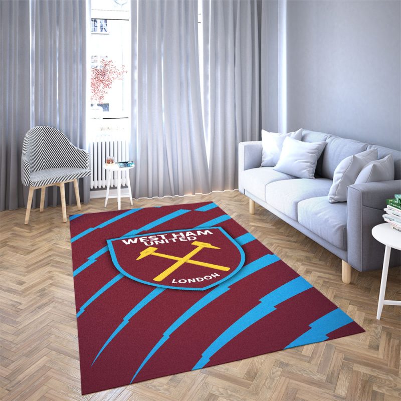 West Ham United Football Club Carpet Living Room Rugs Doormat 1