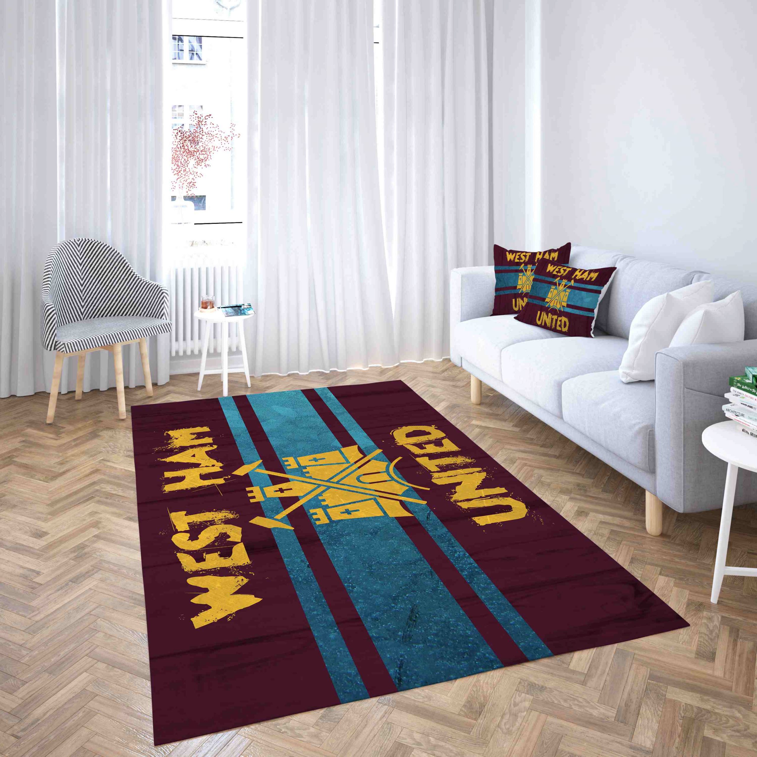 West Ham United Football Club Special Design Carpet Living Room Rugs