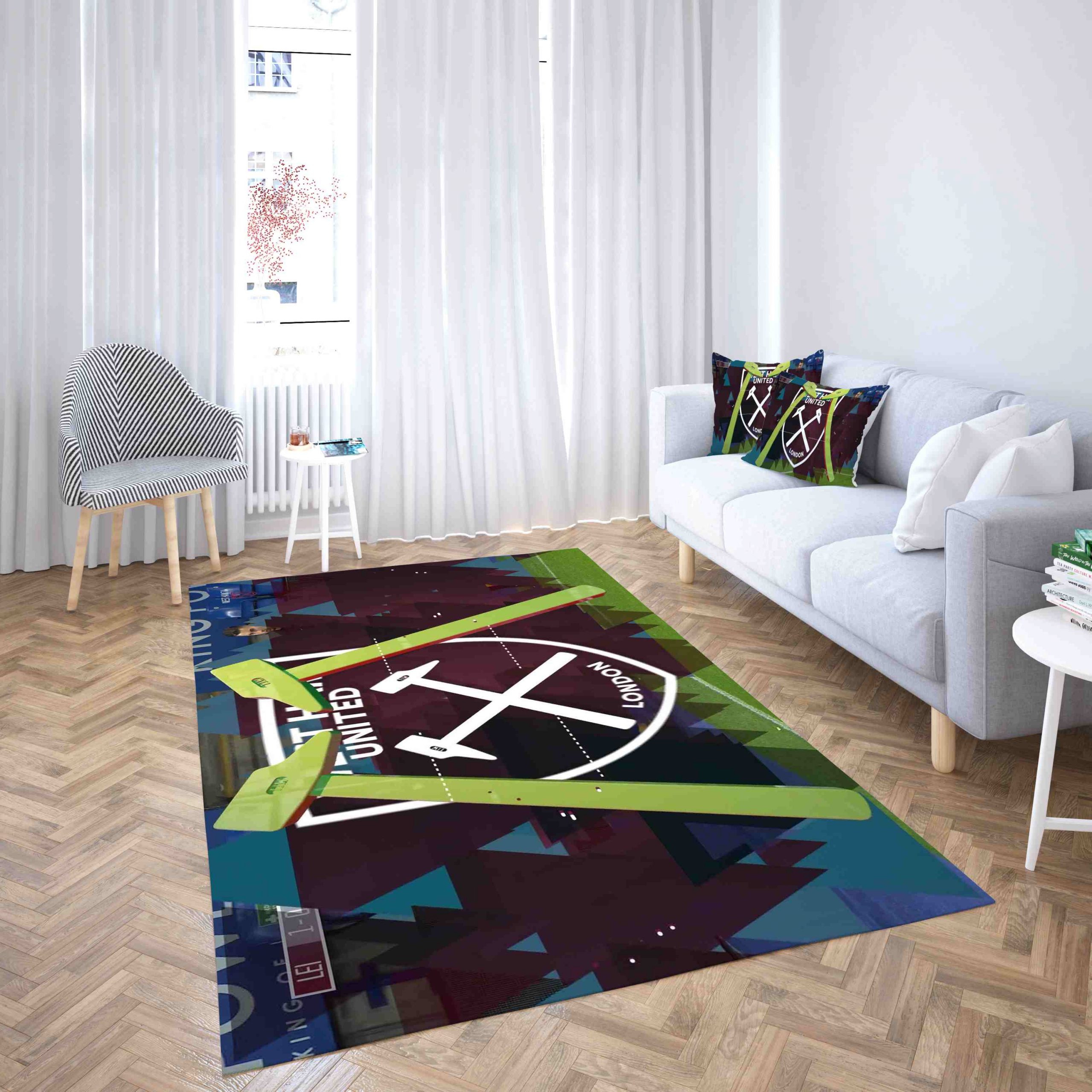 West Ham United Football Modern Design Carpet Living Room Rugs