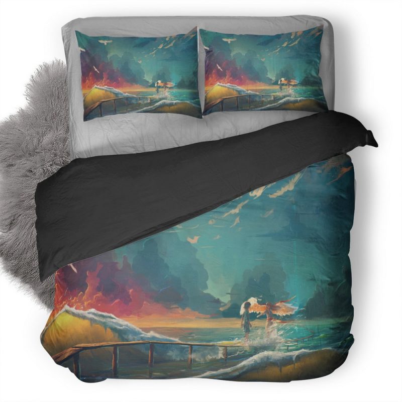 When He Mets Angel 57 Duvet Cover and Pillowcase Set Bedding Set