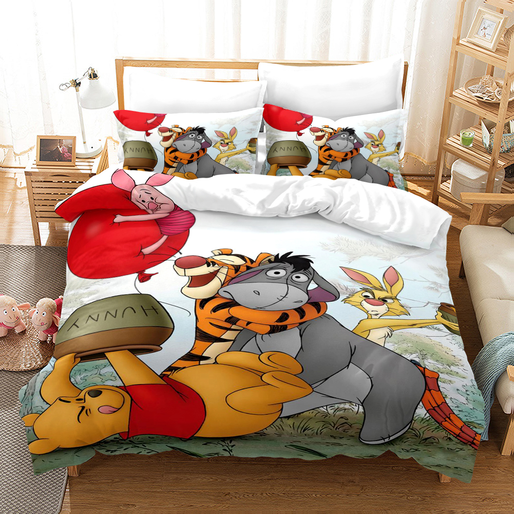 Winnie The Pooh 1 Duvet Cover and Pillowcase Set Bedding Set