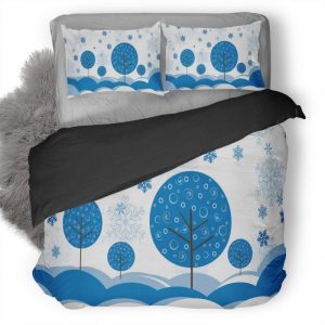 Winter Digital Art Wallpaper Duvet Cover and Pillowcase Set Bedding Set