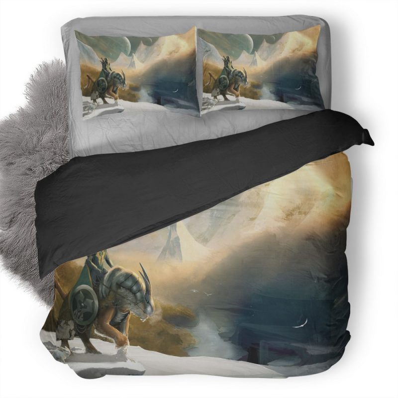 Winter Knight Duvet Cover and Pillowcase Set Bedding Set