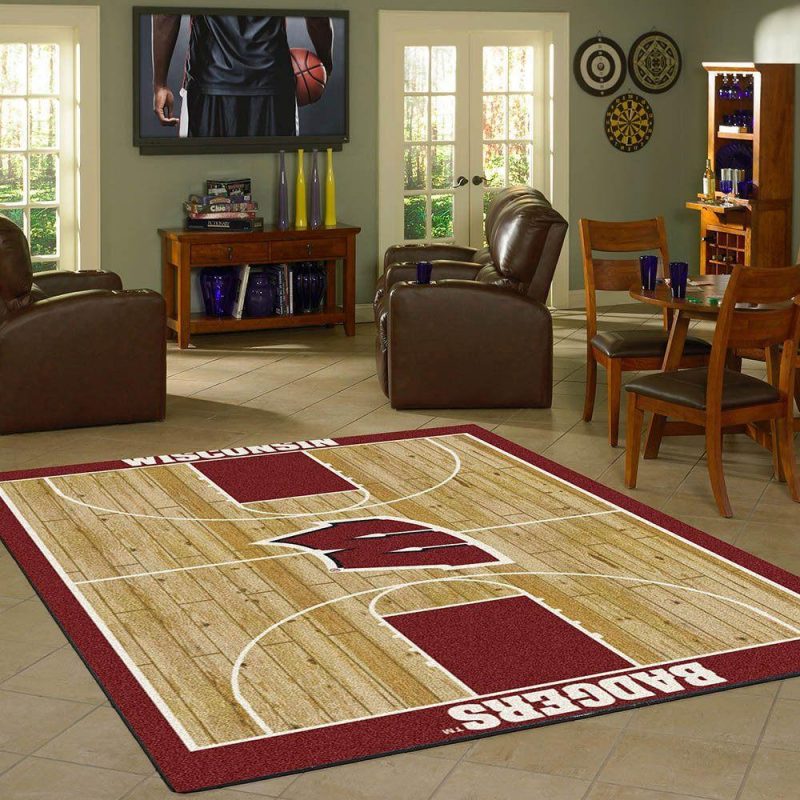 Wisconsin Rug Team Home Court Carpet Living Room Rugs