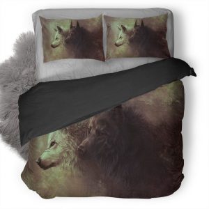 Wolf Art Duvet Cover and Pillowcase Set Bedding Set