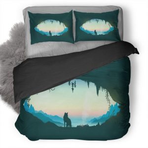 Wolf Cave Vector 8F Duvet Cover and Pillowcase Set Bedding Set