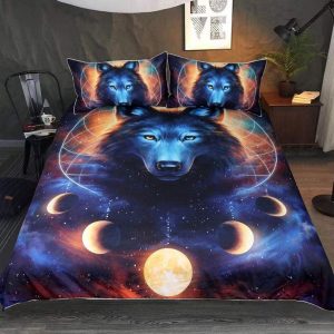 Wolf Duvet Cover and Pillowcase Set Bedding Set 298