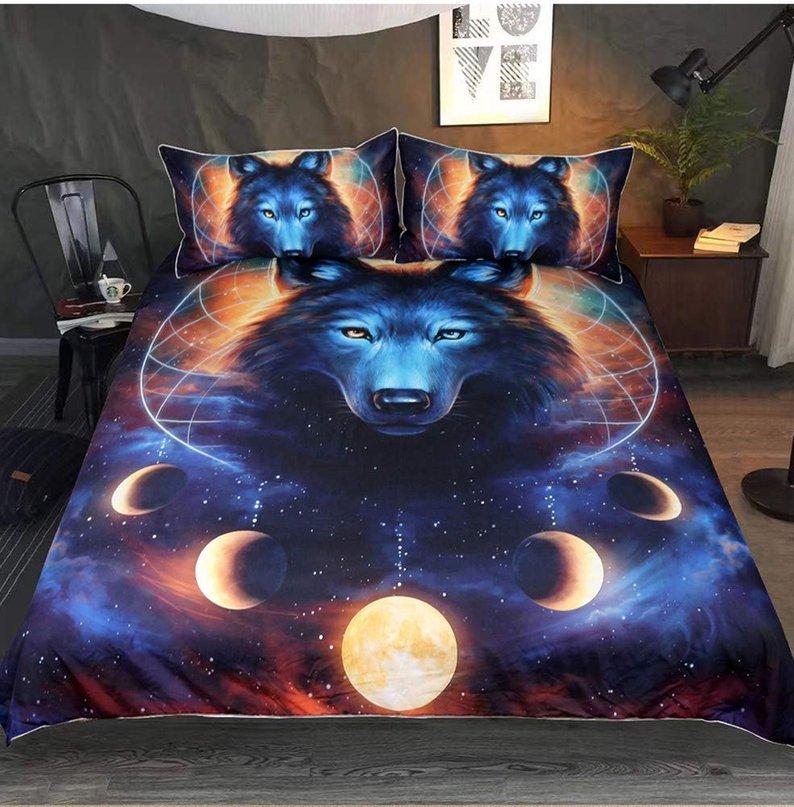 Wolf Duvet Cover and Pillowcase Set Bedding Set 298