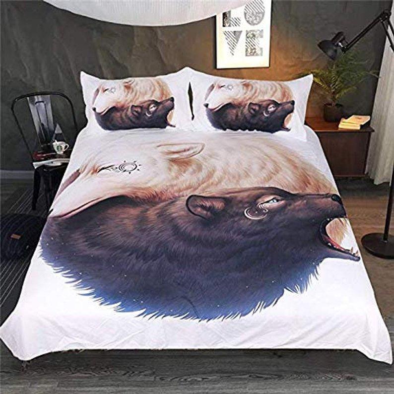 Wolf Duvet Cover and Pillowcase Set Bedding Set 299