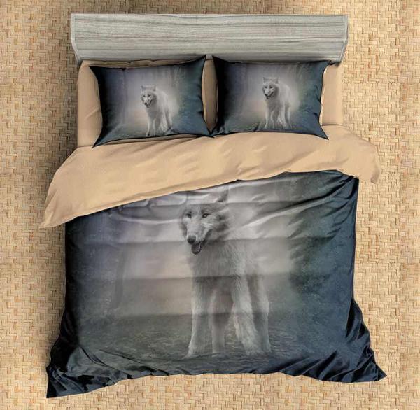 Wolf Duvet Cover and Pillowcase Set Bedding Set 593