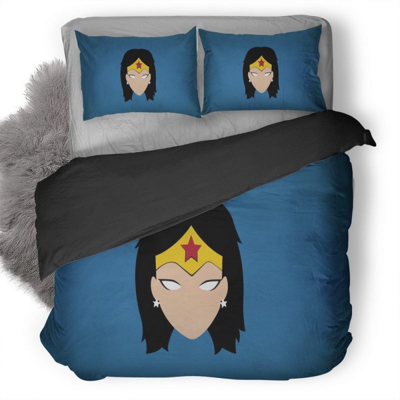 Wonder Woman Art Duvet Cover and Pillowcase Set Bedding Set