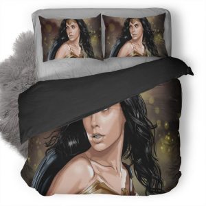 Wonder Woman Artwork Ap Duvet Cover and Pillowcase Set Bedding Set