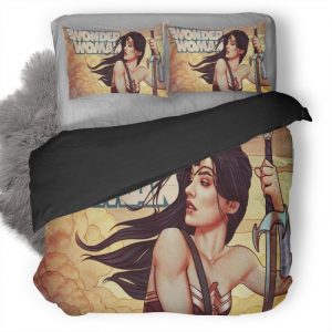 Wonder Woman Dc Comics Ck Duvet Cover and Pillowcase Set Bedding Set