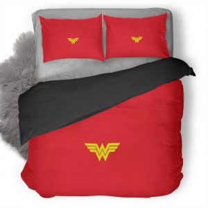 Wonder Woman Logo Hd Duvet Cover and Pillowcase Set Bedding Set