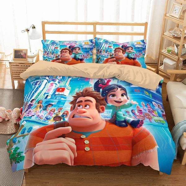 Wreck It Ralph 2 Duvet Cover and Pillowcase Set Bedding Set 572