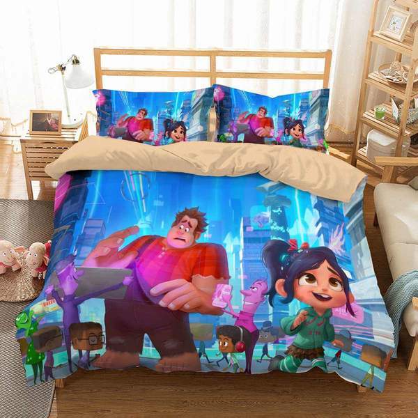 Wreck It Ralph 2 Duvet Cover and Pillowcase Set Bedding Set 596