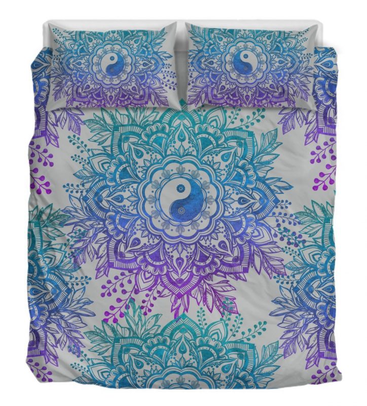 Yin Yang Mandala Duver Duvet Cover and Pillowcase Set Bedding Set