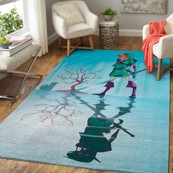 Zelda The Darkness Under The Surface The Legend of Zelda Living Room Rug Carpet