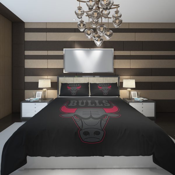 cool nba chicago bulls 2 NBA Basketball ize Duvet Cover and Pillowcase Set Bedding Set