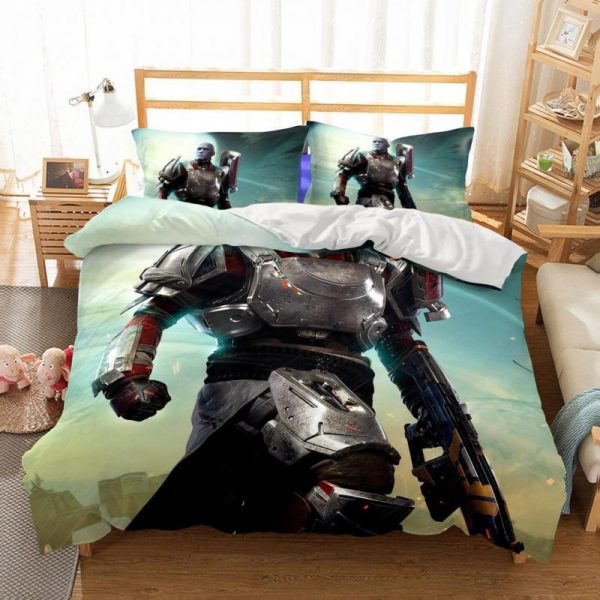 ding Wholesale Game Destiny2 Printed 2 s Duvet Cover and Pillowcase Set Bedding Set