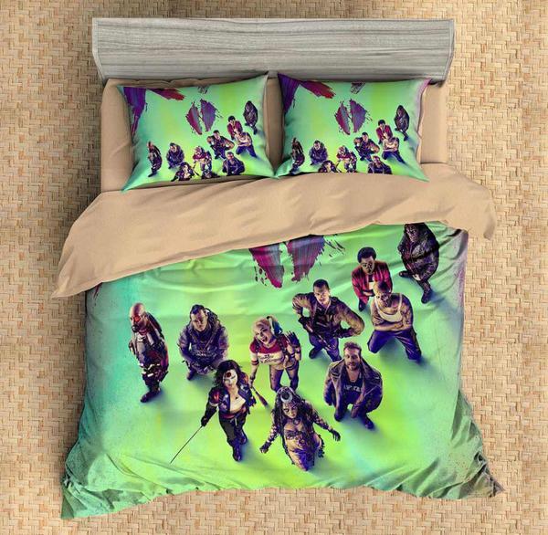 ize Suicide Squad Duvet Cover and Pillowcase Set Bedding Set 613