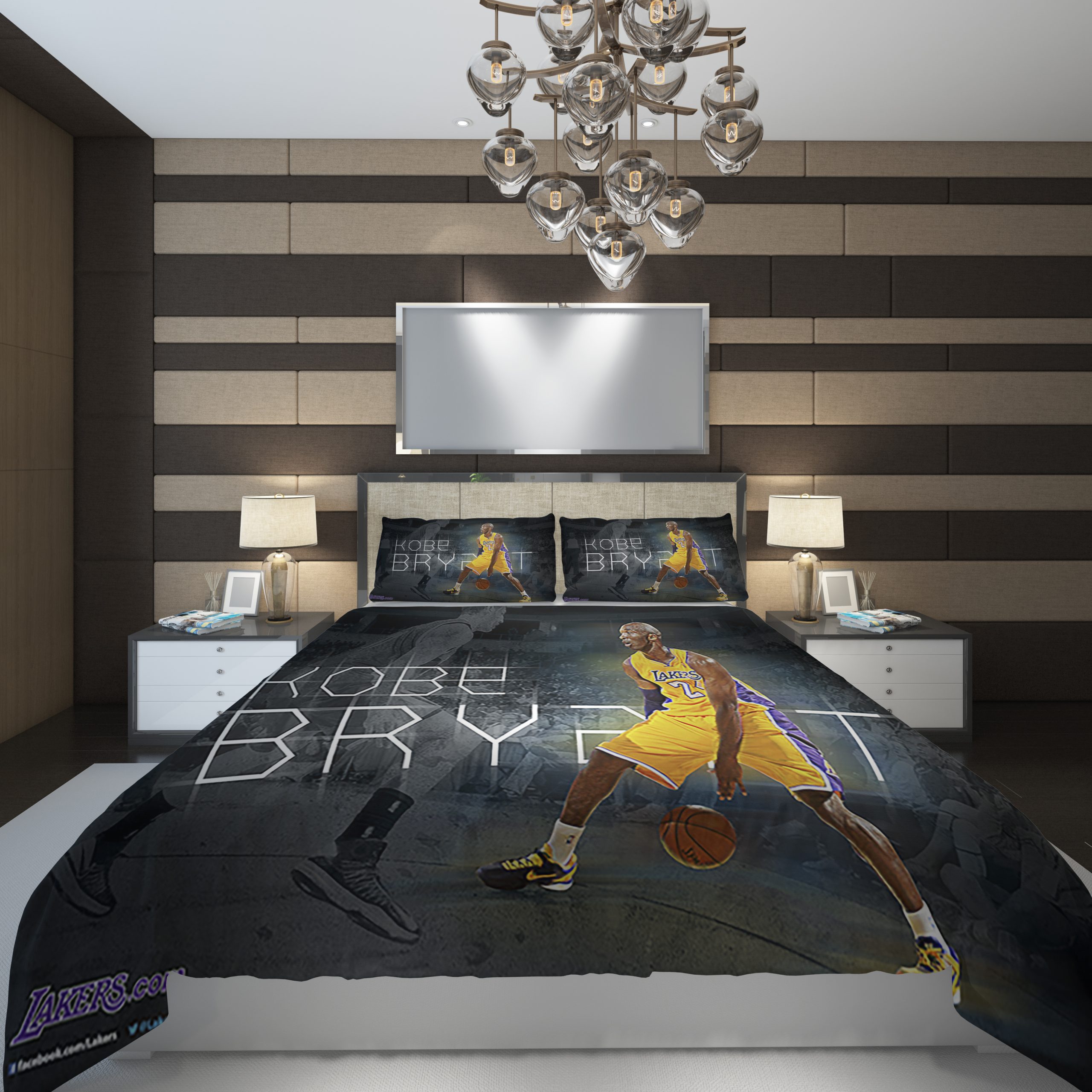 kobe bryant 5 NBA Basketball ize Duvet Cover and Pillowcase Set Bedding Set