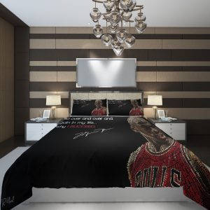 nba chicago bulls 9 NBA Basketball ize Duvet Cover and Pillowcase Set Bedding Set