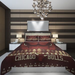 nba chicago bulls b NBA Basketball ize Duvet Cover and Pillowcase Set Bedding Set