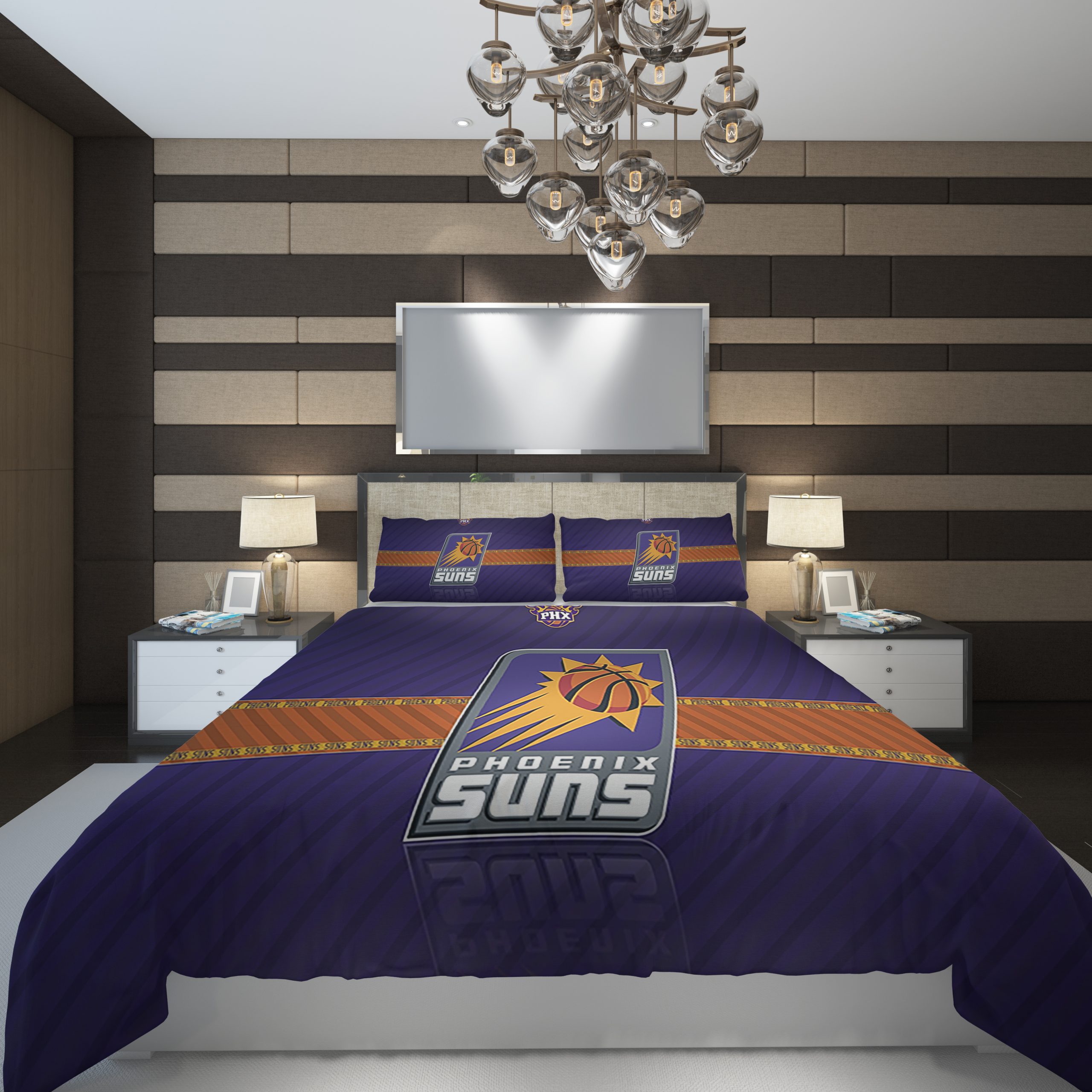 phoenix suns 0 NBA Basketball ize Duvet Cover and Pillowcase Set Bedding Set