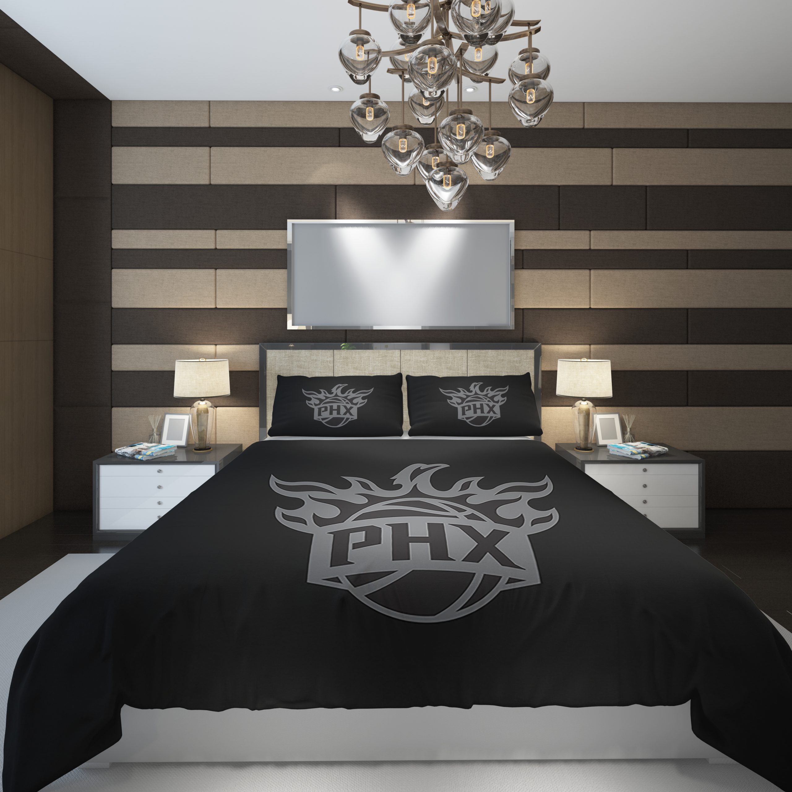 phoenix suns 50 NBA Basketball ize Duvet Cover and Pillowcase Set Bedding Set