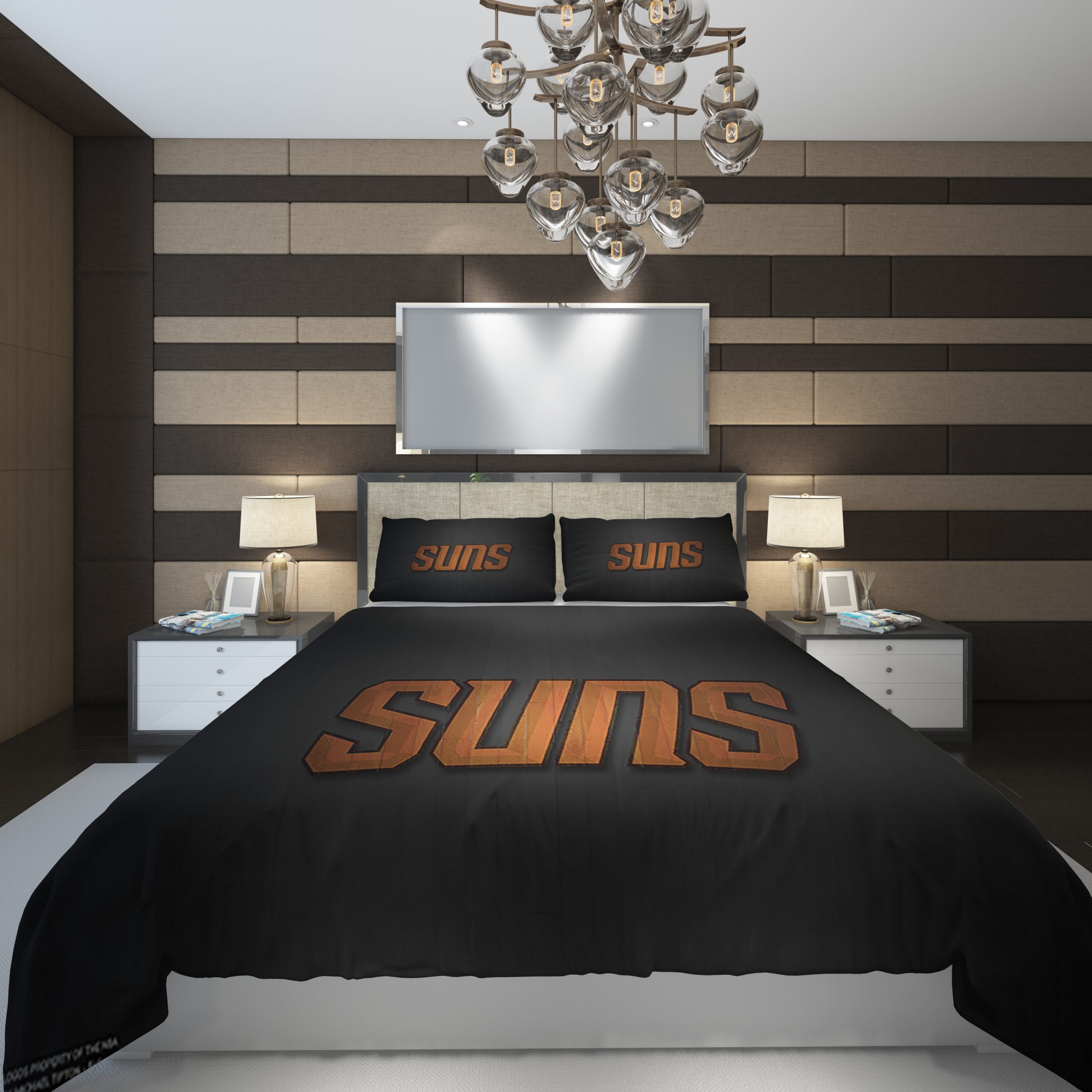 phoenix suns 77 NBA Basketball ize Duvet Cover and Pillowcase Set Bedding Set