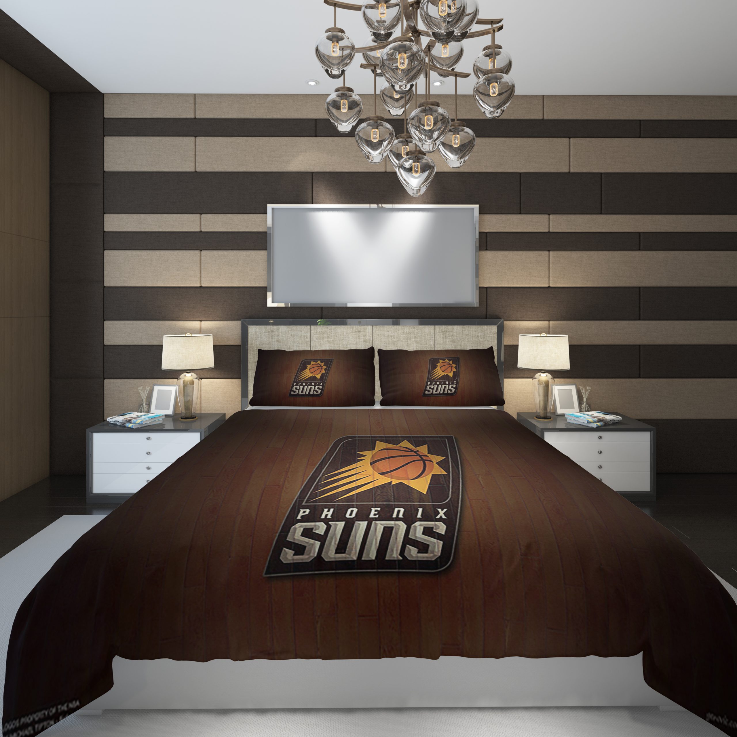 phoenix suns NBA Basketball ize Duvet Cover and Pillowcase Set Bedding Set