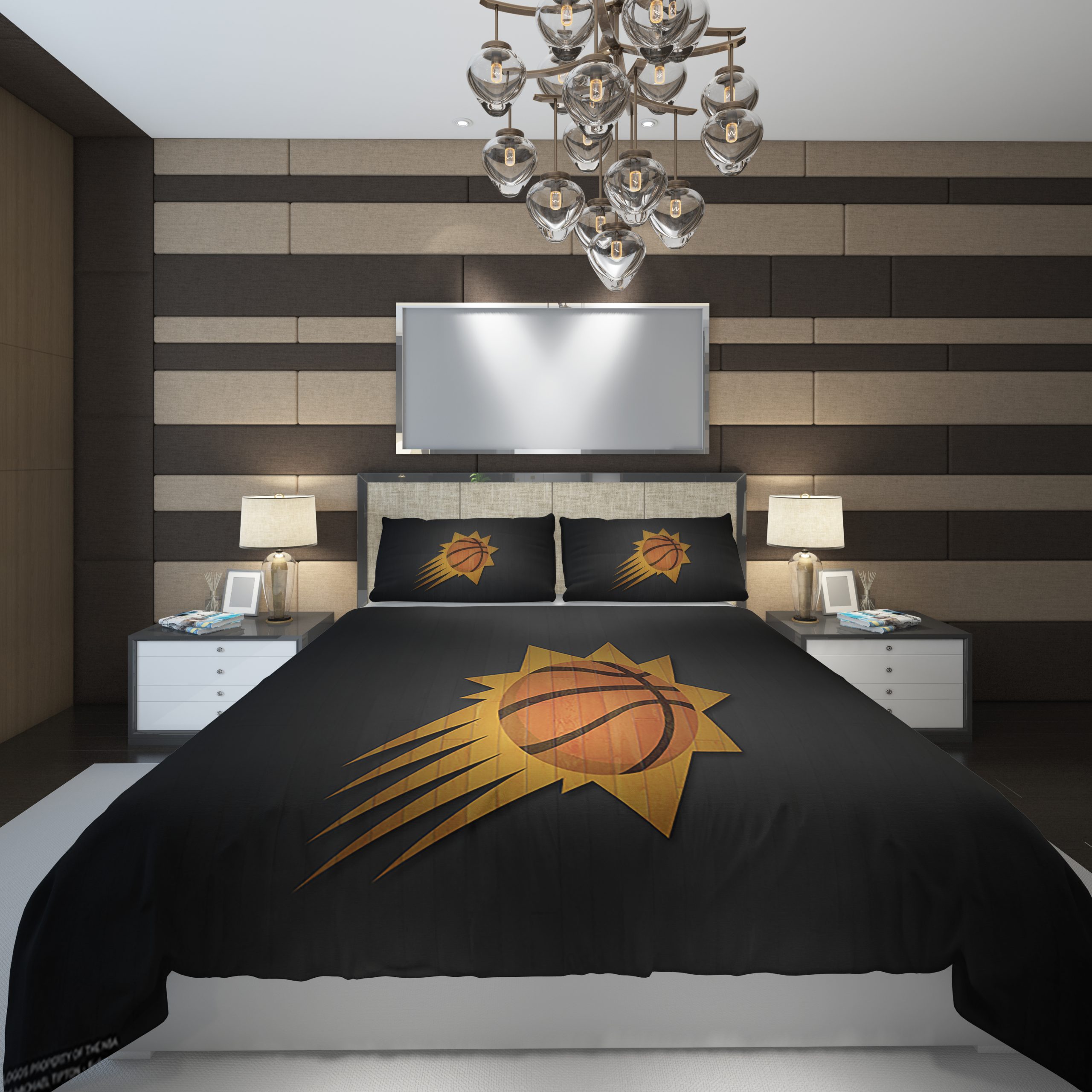 phoenix suns65 NBA Basketball ize Duvet Cover and Pillowcase Set Bedding Set