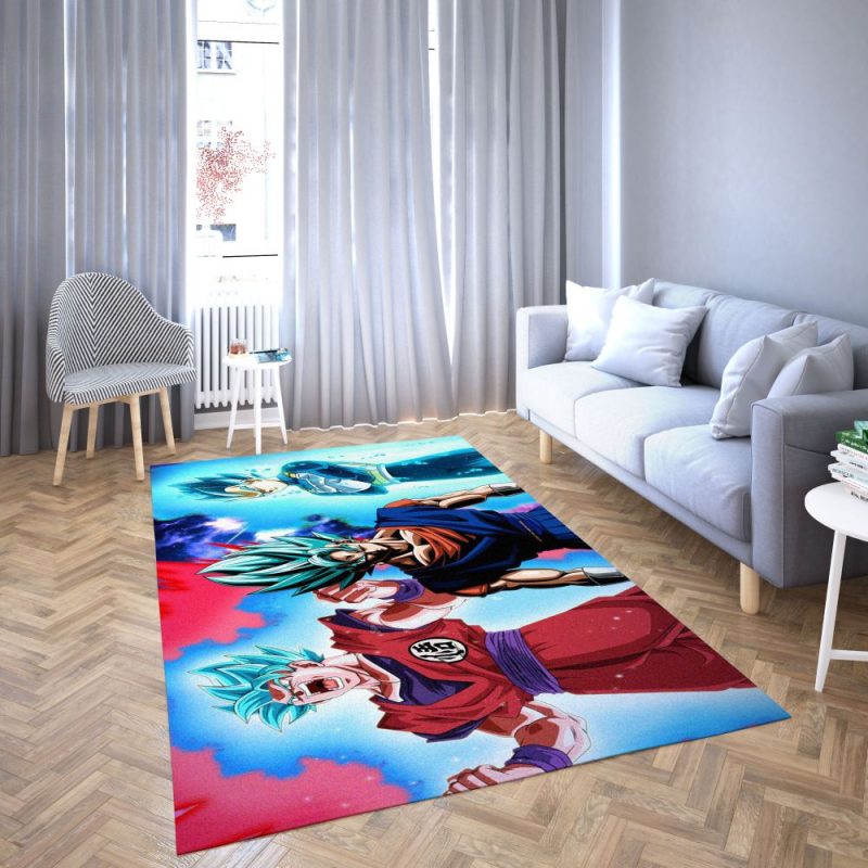 vegito blue of Dragon ball super Favorite cartoon movie Carpet Living Room Rugs 22